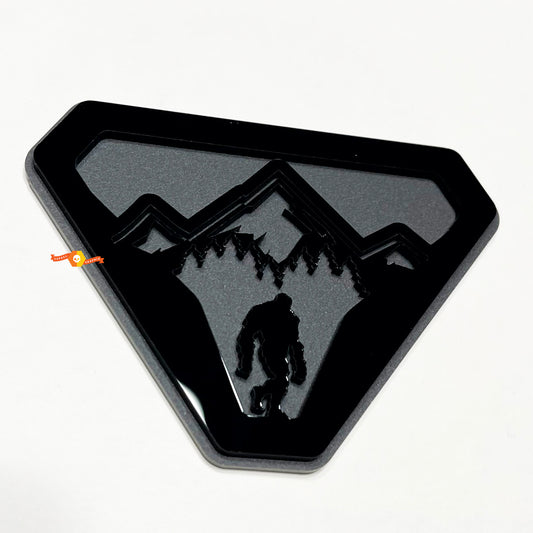 Sasquatch Yeti Mountains 3D Emblem Badge