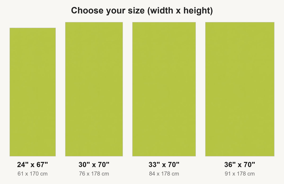 Chartreuse Green fridge wrap available sizes 24, 30, 33 and 36 inch
