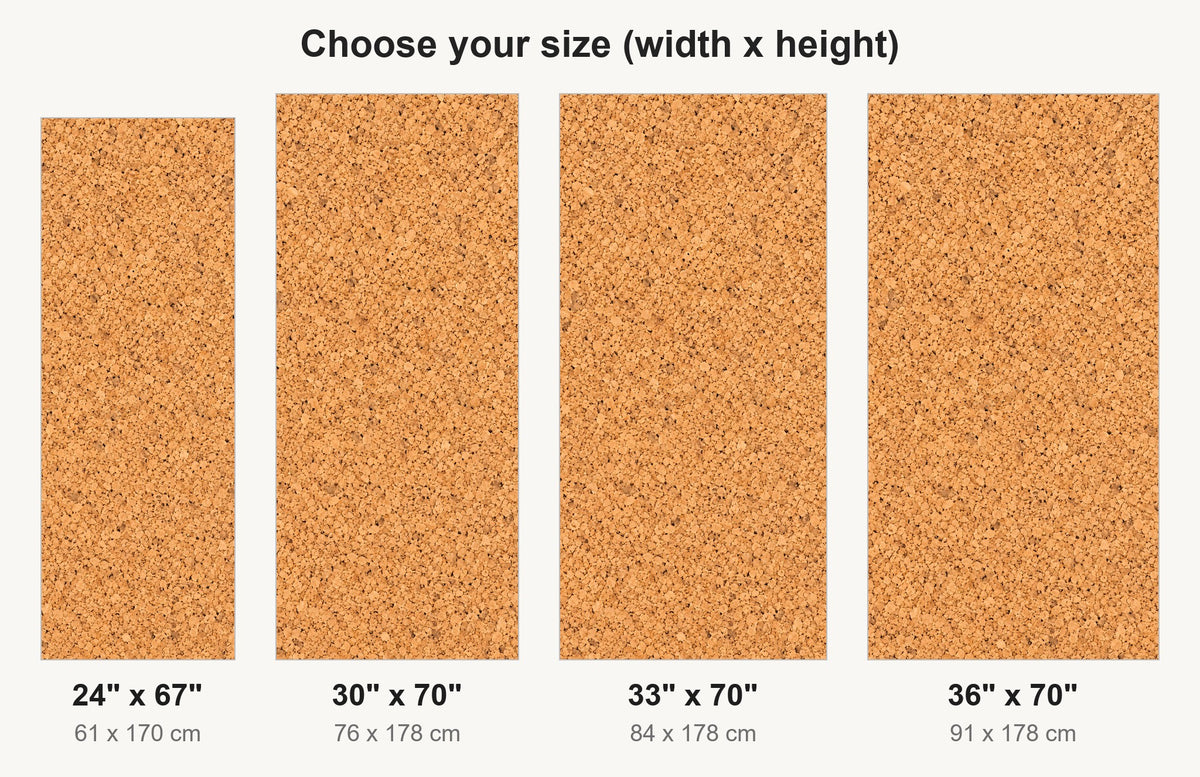 Cork Board Texture fridge wrap available sizes 24, 30, 33 and 36 inch