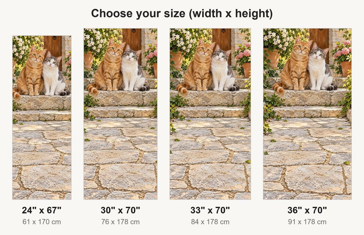 Cute Kittens fridge wrap available sizes 24, 30, 33 and 36 inch