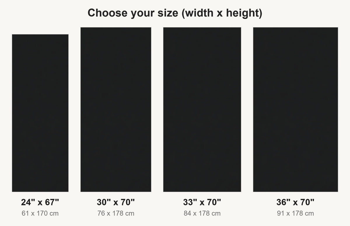 Matte Black fridge wrap available sizes 24, 30, 33 and 36 inch