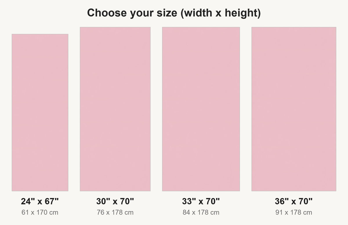 Pastel Pink fridge wrap available sizes 24, 30, 33 and 36 inch