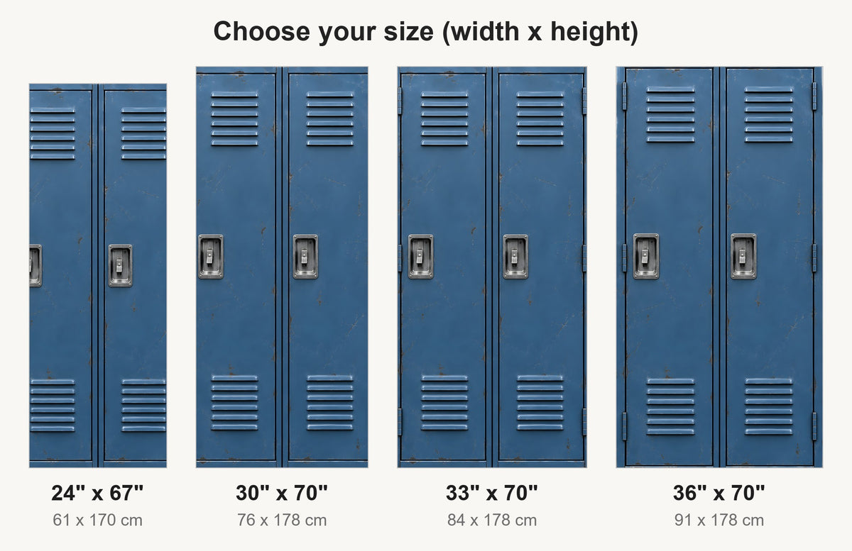 School Lockers fridge wrap available sizes 24, 30, 33 and 36 inch