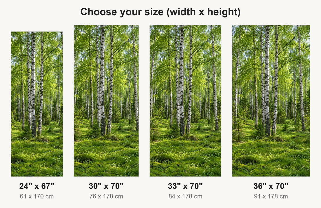 Fridge wrap sizes 24, 30, 33 and 36 inch shown on refrigerators