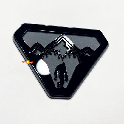 Sasquatch Yeti Mountains 3D Emblem Badge