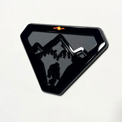 Sasquatch Yeti Mountains 3D Emblem Badge