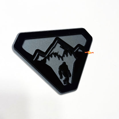 Sasquatch Yeti Mountains 3D Emblem Badge