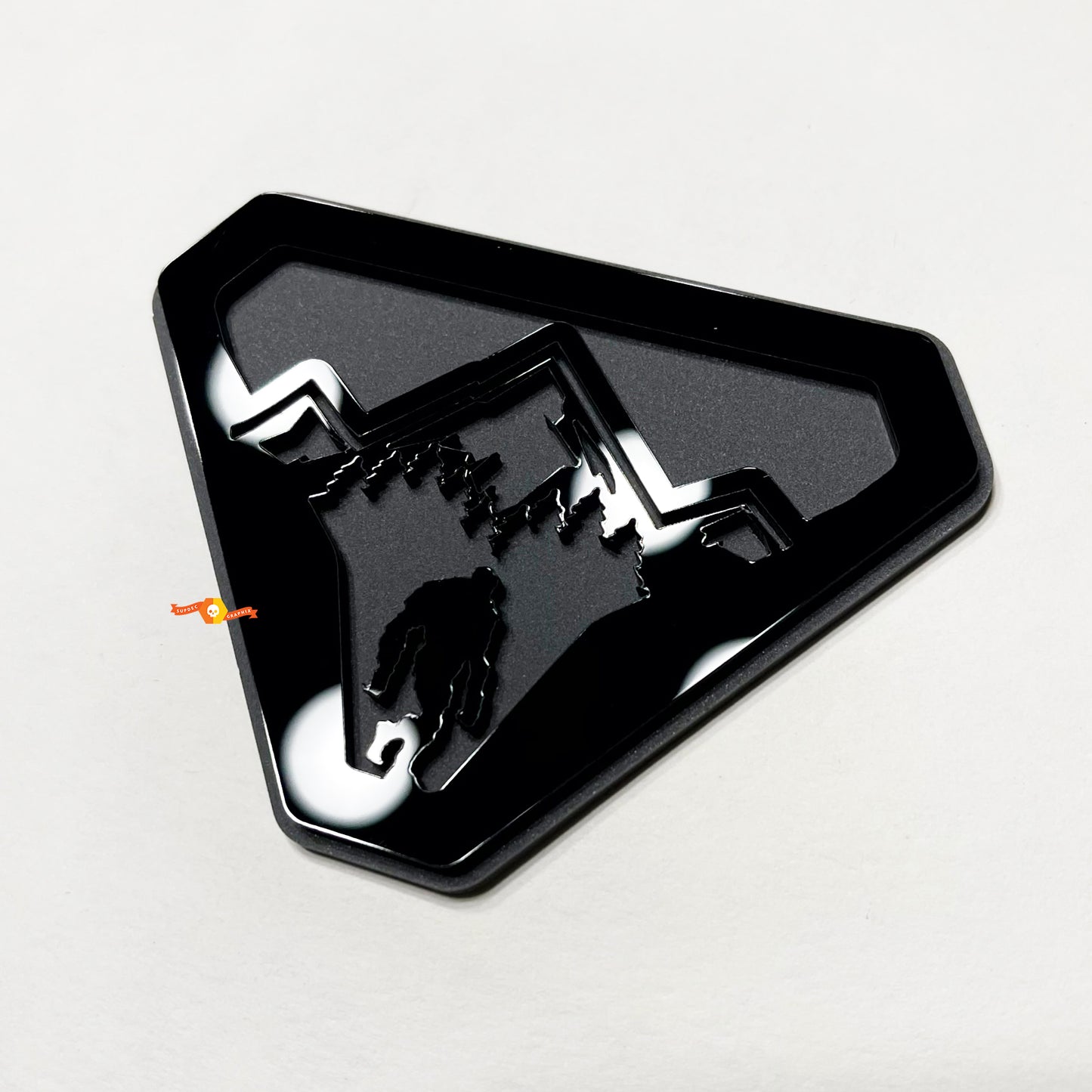 Sasquatch Yeti Mountains 3D Emblem Badge