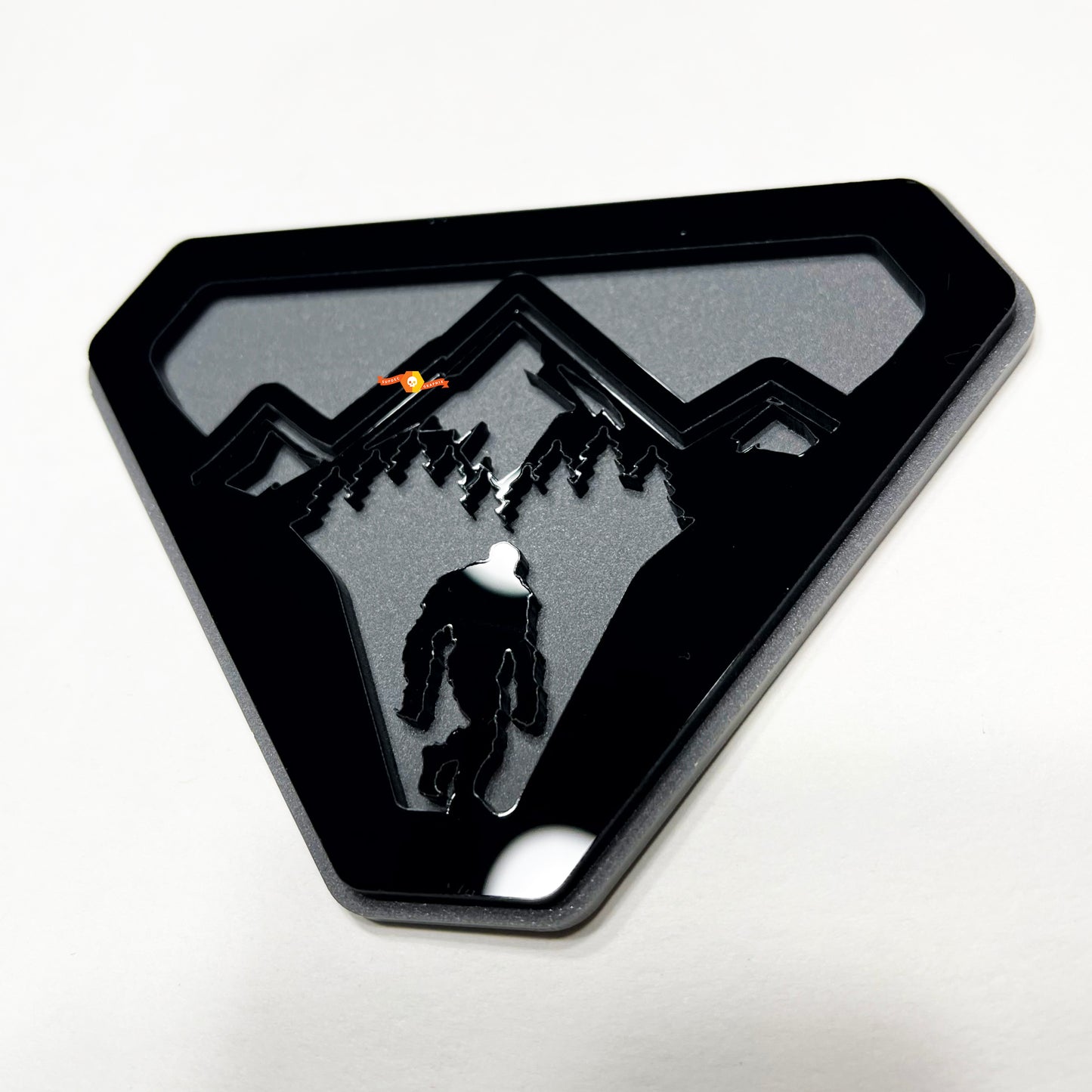 Sasquatch Yeti Mountains 3D Emblem Badge