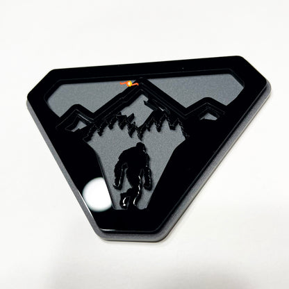 Sasquatch Yeti Mountains 3D Emblem Badge