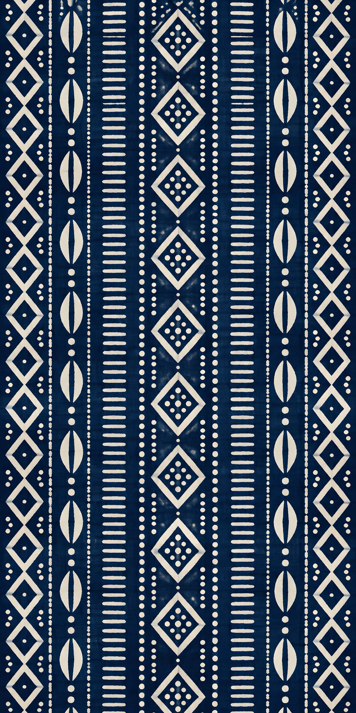 Adire Indigo Pattern fridge wrap full design