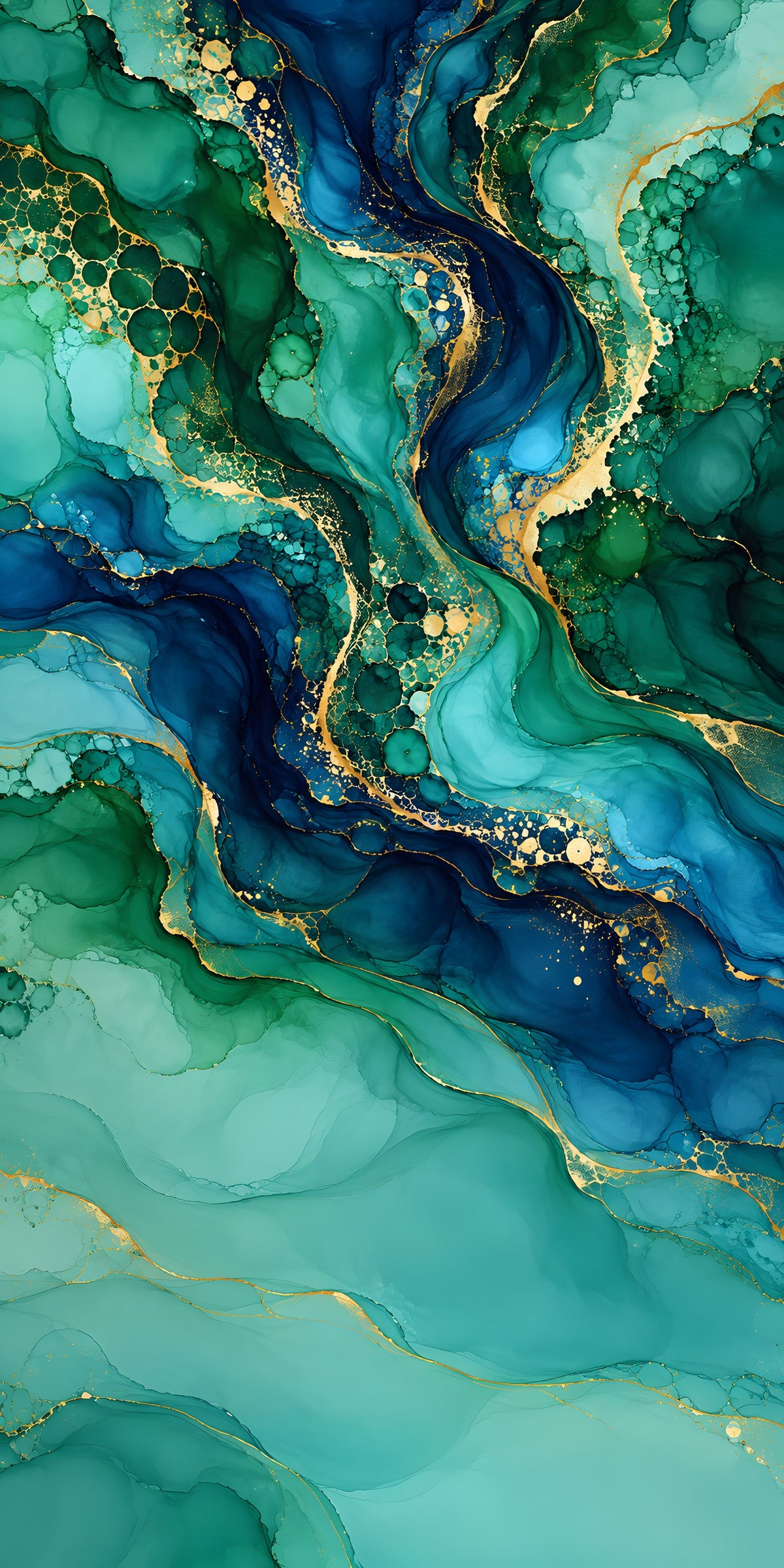 Alcohol Ink Fluid Art fridge wrap full design