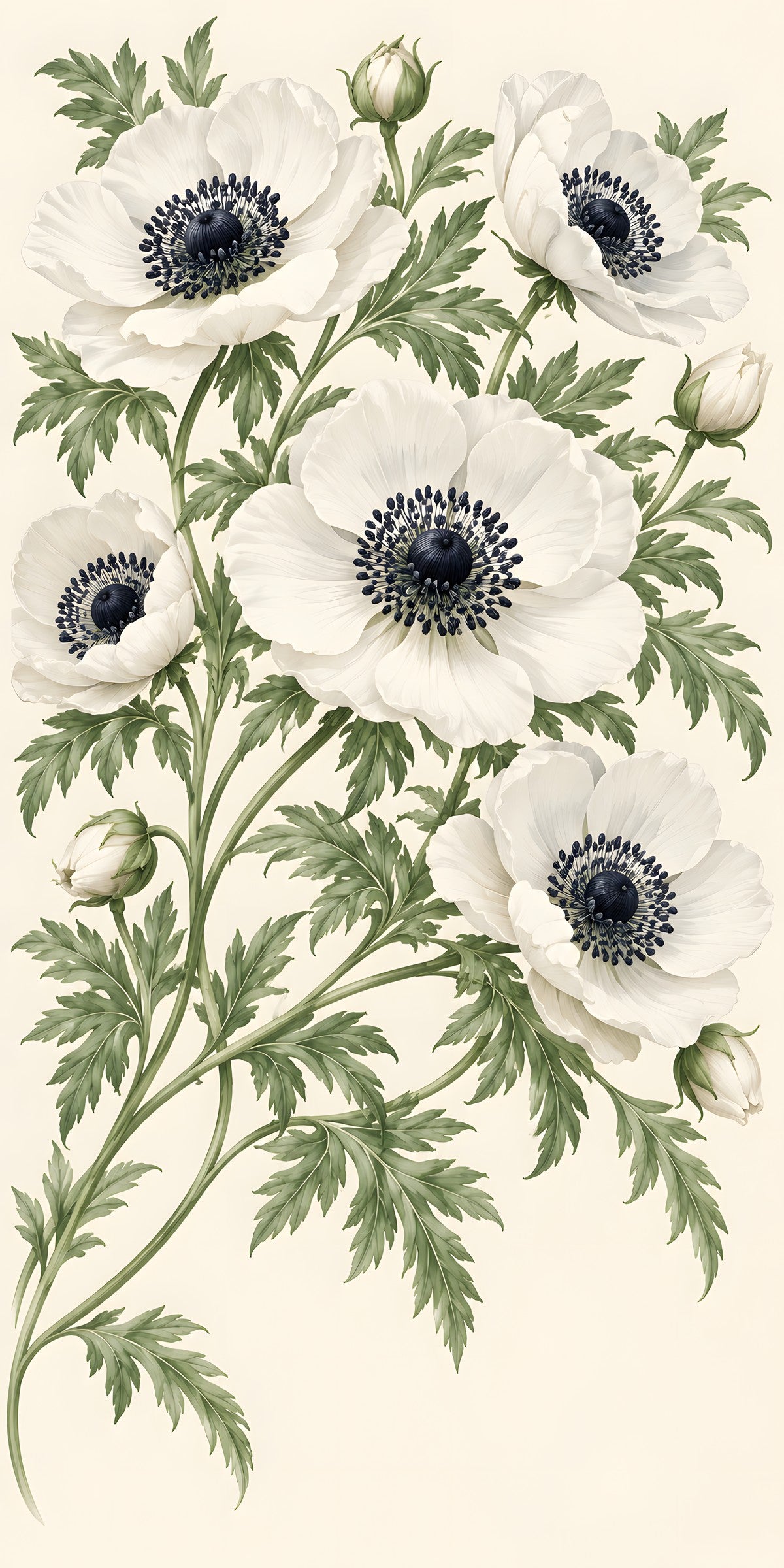 Anemones fridge wrap full design