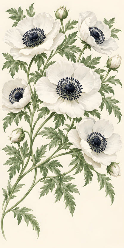 Anemones fridge wrap full design