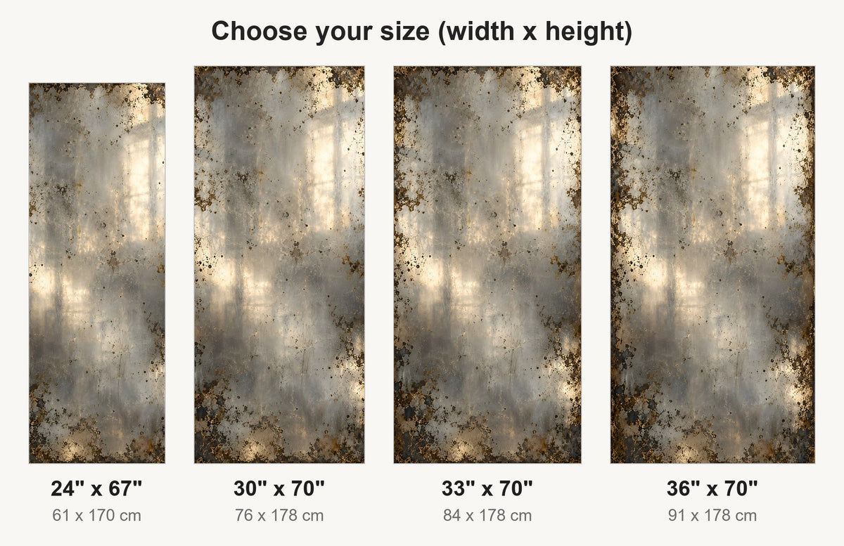 Antique Mirror Glass fridge wrap available sizes 24, 30, 33 and 36 inch
