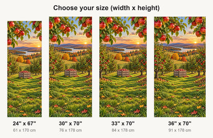 Apple Orchard fridge wrap available sizes 24, 30, 33 and 36 inch
