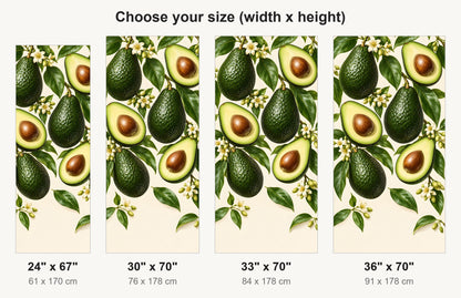 Avocados fridge wrap available sizes 24, 30, 33 and 36 inch