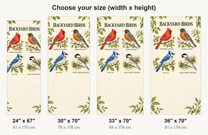 Backyard Birds Guide fridge wrap available sizes 24, 30, 33 and 36 inch
