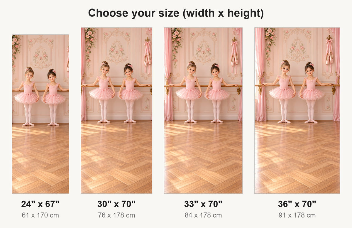 Ballerina Studio fridge wrap available sizes 24, 30, 33 and 36 inch