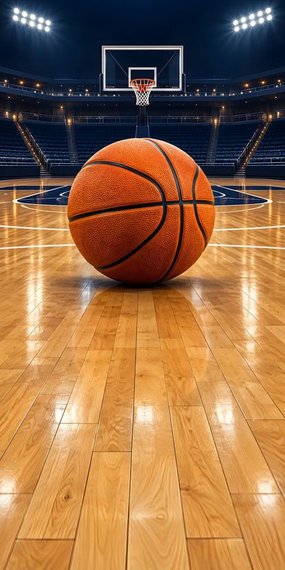 Basketball Court fridge wrap full design