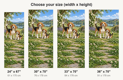 Beagles fridge wrap available sizes 24, 30, 33 and 36 inch