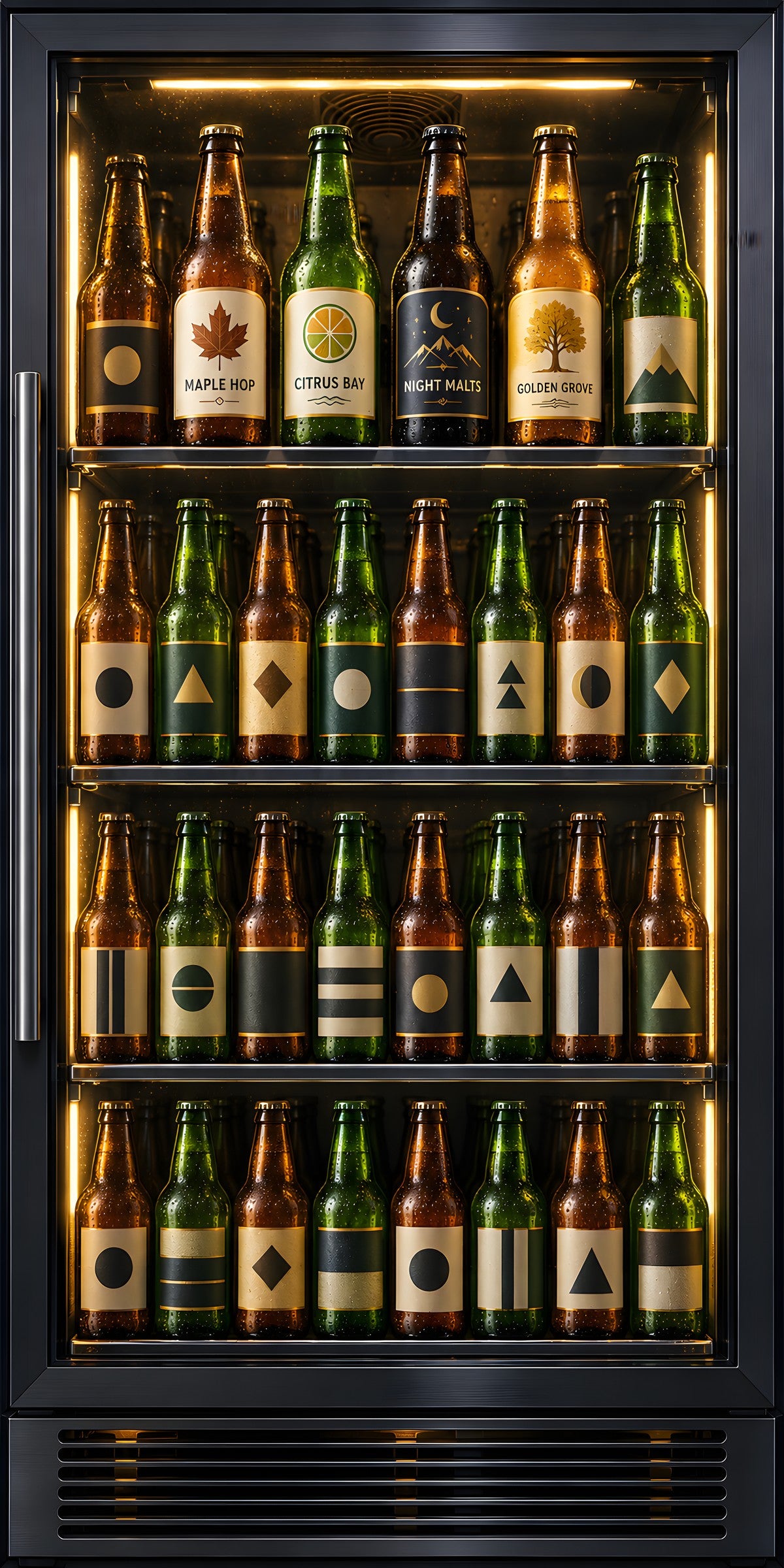 Beer Cooler Glass Door fridge wrap full design