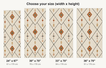 Berber Rug Pattern fridge wrap available sizes 24, 30, 33 and 36 inch