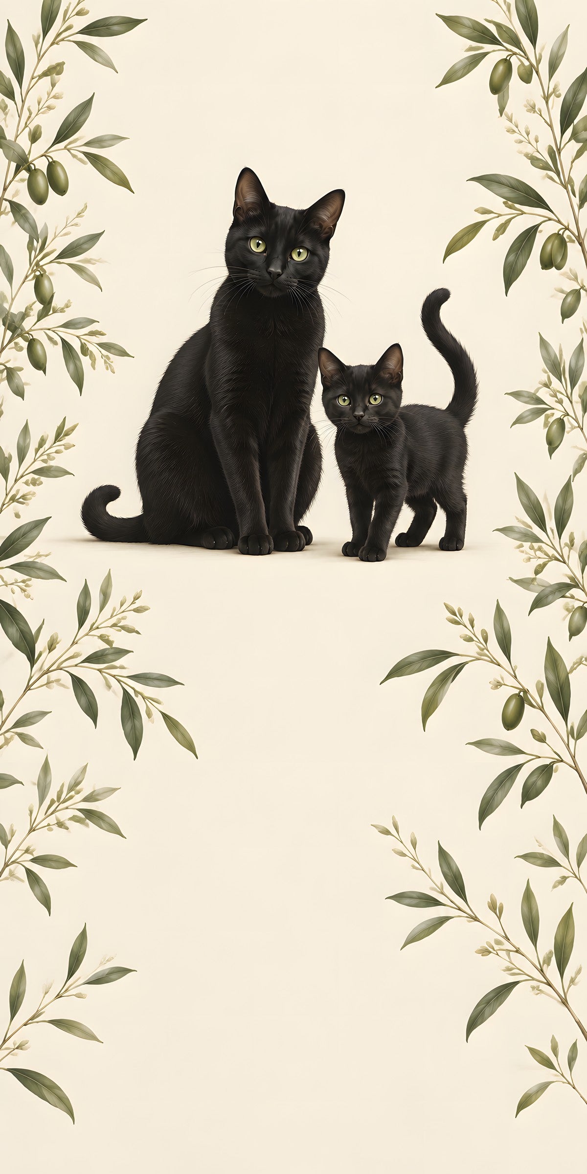 Black Cats fridge wrap full design