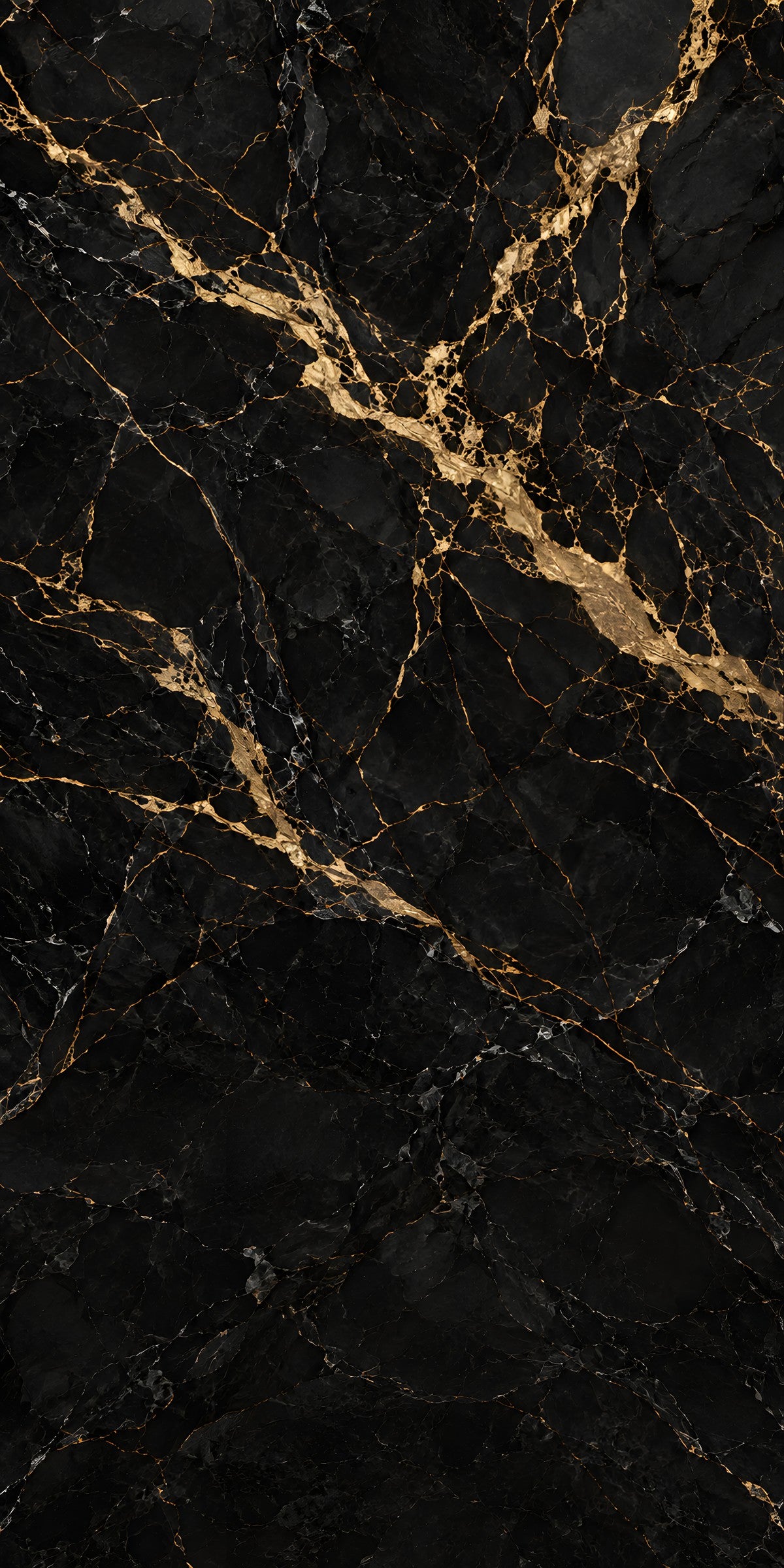 Black & Gold Marble fridge wrap full design