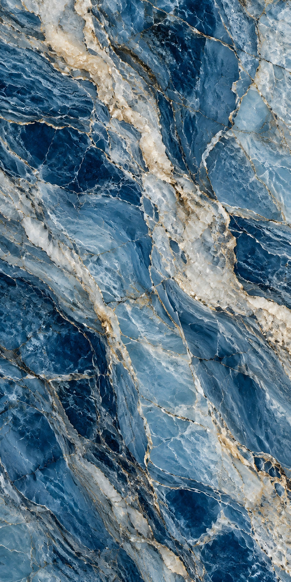Blue Quartzite fridge wrap full design