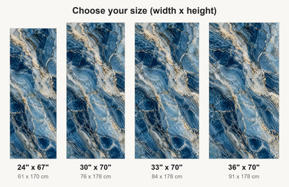 Blue Quartzite fridge wrap available sizes 24, 30, 33 and 36 inch