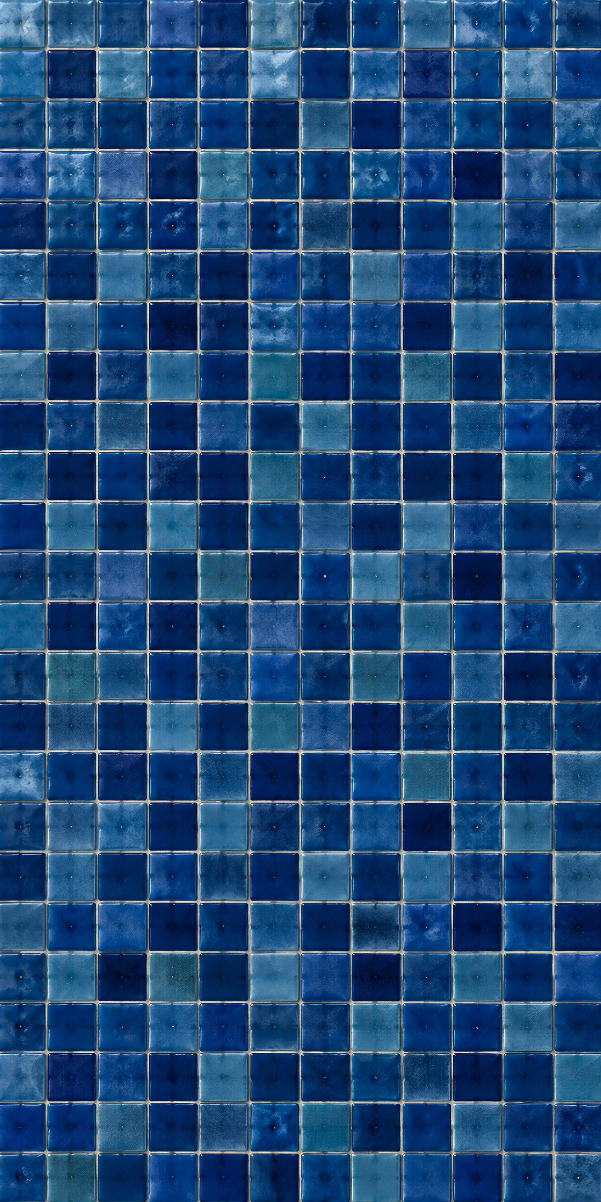 Blue Zellige Tiles fridge wrap full design