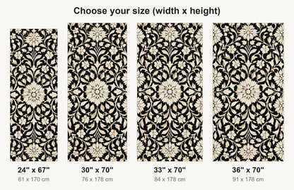 Bone Inlay Pattern fridge wrap available sizes 24, 30, 33 and 36 inch