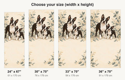 Boston Terriers fridge wrap available sizes 24, 30, 33 and 36 inch