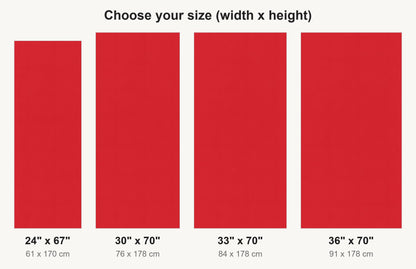Bright Red fridge wrap available sizes 24, 30, 33 and 36 inch