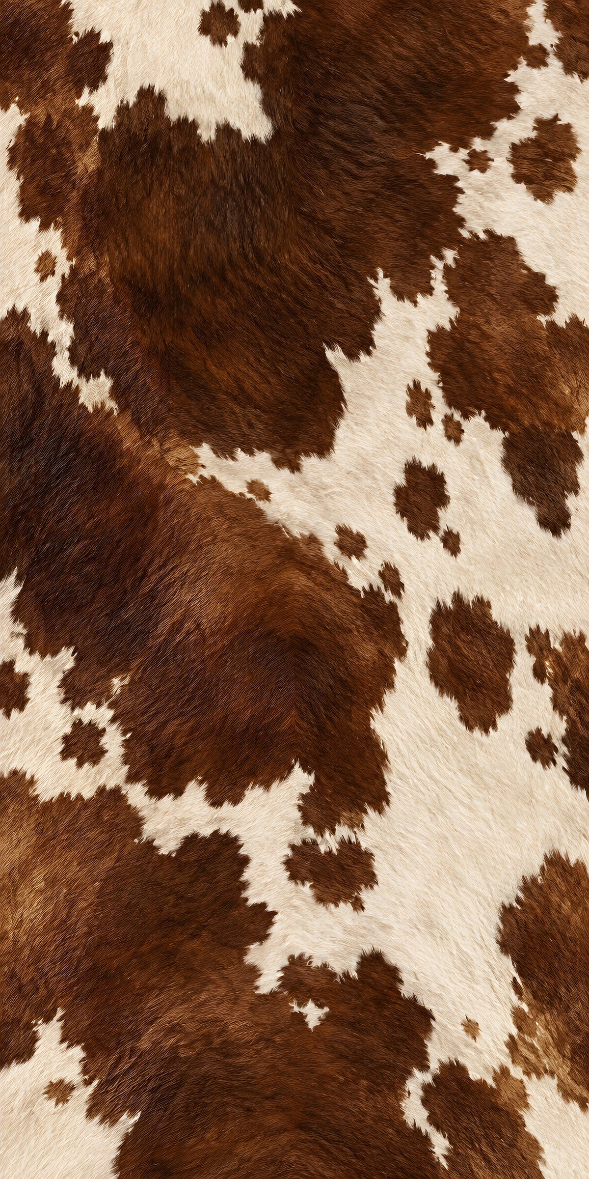 Brown Cowhide fridge wrap full design