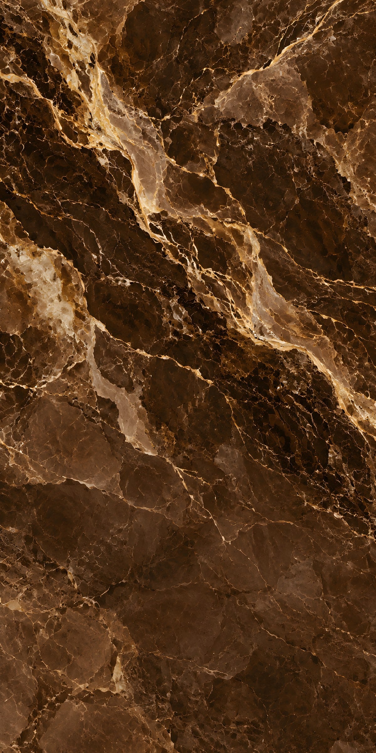 Brown & Gold Marble fridge wrap full design