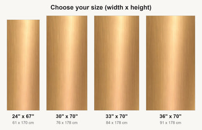 Brushed Gold Look fridge wrap available sizes 24, 30, 33 and 36 inch