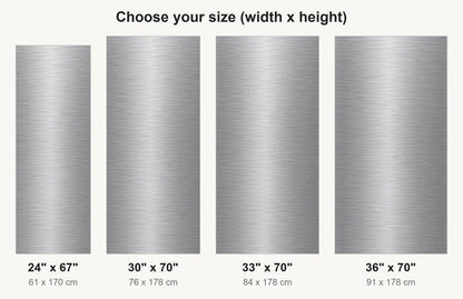 Brushed Stainless Steel Look fridge wrap available sizes 24, 30, 33 and 36 inch