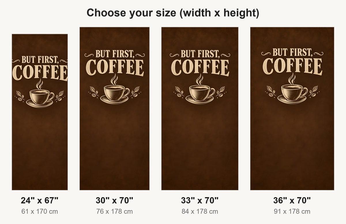 But First, Coffee fridge wrap available sizes 24, 30, 33 and 36 inch