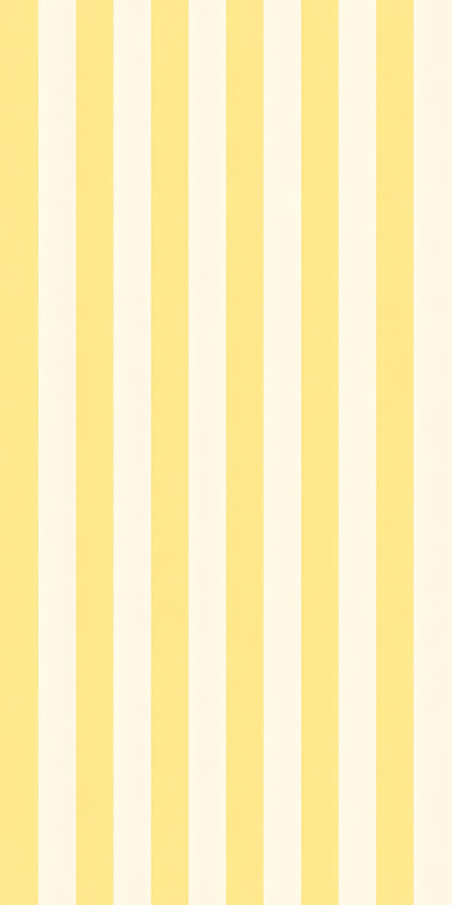 Butter Yellow Awning Stripes fridge wrap full design
