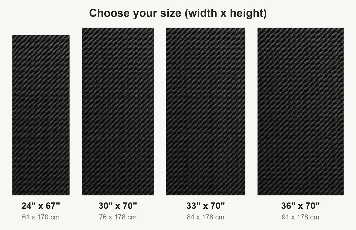 Carbon Fiber Look fridge wrap available sizes 24, 30, 33 and 36 inch
