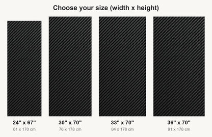 Carbon Fiber Look fridge wrap available sizes 24, 30, 33 and 36 inch