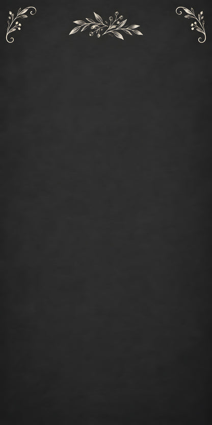 Chalkboard Look fridge wrap full design