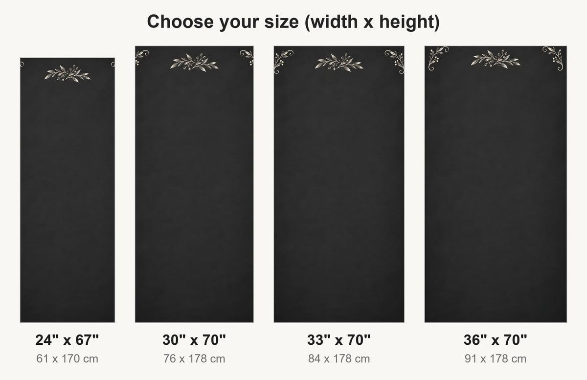 Chalkboard Look fridge wrap available sizes 24, 30, 33 and 36 inch