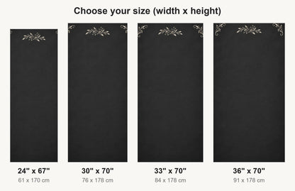 Chalkboard Look fridge wrap available sizes 24, 30, 33 and 36 inch