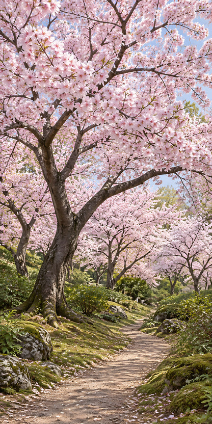 Cherry Blossom fridge wrap full design