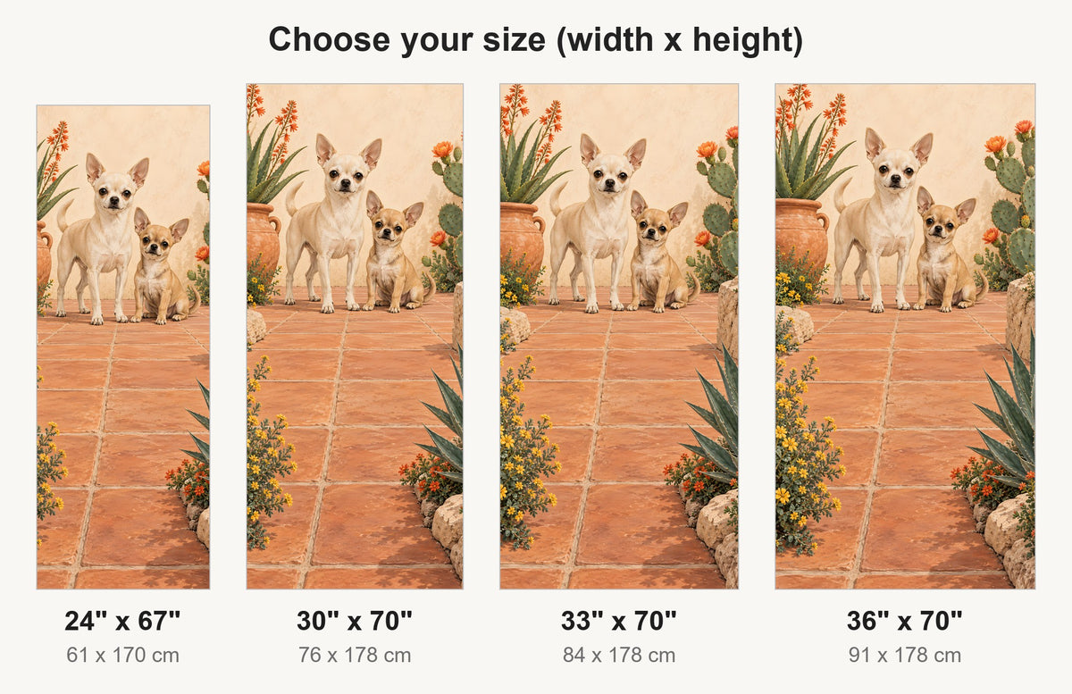 Chihuahuas fridge wrap available sizes 24, 30, 33 and 36 inch