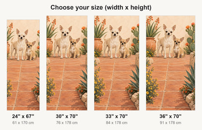 Chihuahuas fridge wrap available sizes 24, 30, 33 and 36 inch
