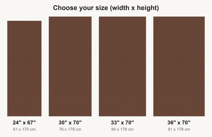 Chocolate Brown fridge wrap available sizes 24, 30, 33 and 36 inch